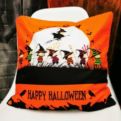 Чехол на подушку  дети в костюмах хэллоуин