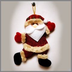 Елочная игрушка Дедушка Мороз из текстиля
