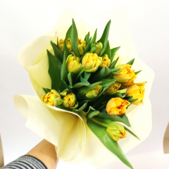 Купить тюльпаны пионовидные на 8 марта с доставкой на Хлопни.ру