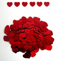 Конфетти Сердца Красные 12 мм
