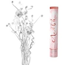 Хлопушка Белый Серпантин XL