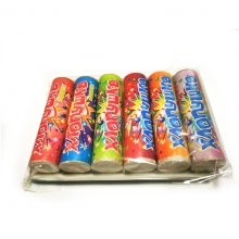 Набор хлопушек конфетти, конфетти-серпантин 6 шт.