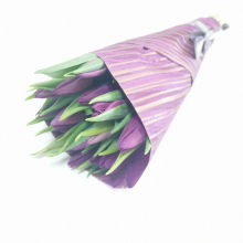 Букет Фиолетовых тюльпанов 11 шт